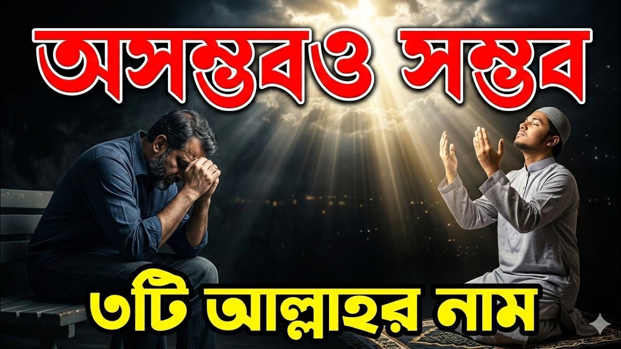 অসম্ভবও সম্ভব হবে! আল্লাহর এই ৩টি নাম পড়ুন