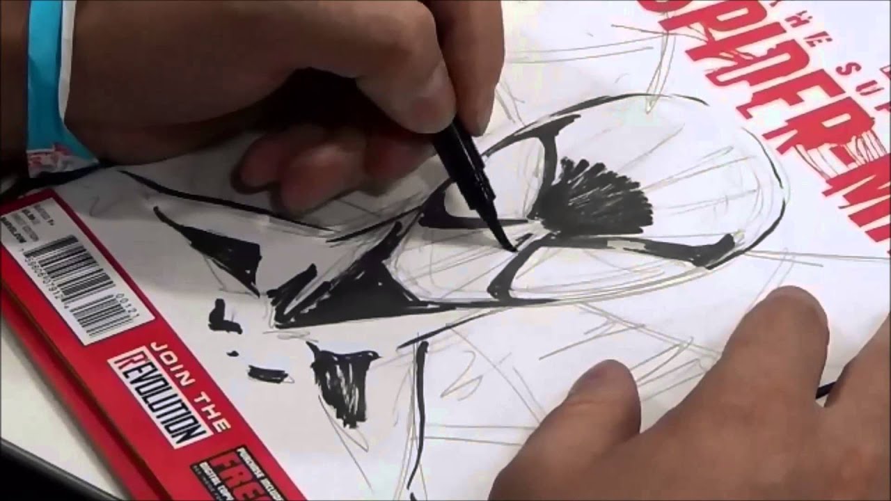 Ryan Stegman drawing Spider-Man