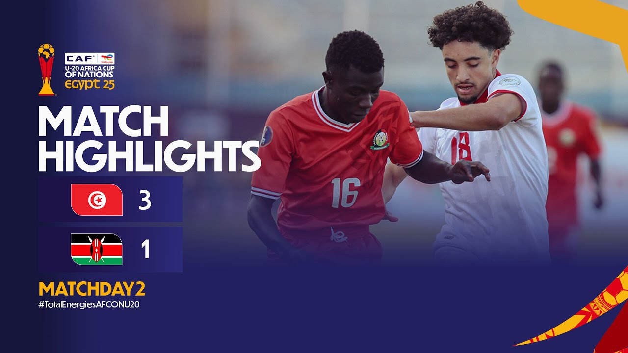 Tunisia 3-1 Kenya Match Highlights l TotalEnergies AFCON U-20 l Matchday 2