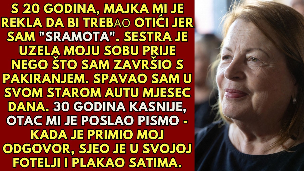 Sestra mi je smjestila, pa me majka izbacila iz kuće kad sam imao 20 godina. Desetljećima kasnije...
