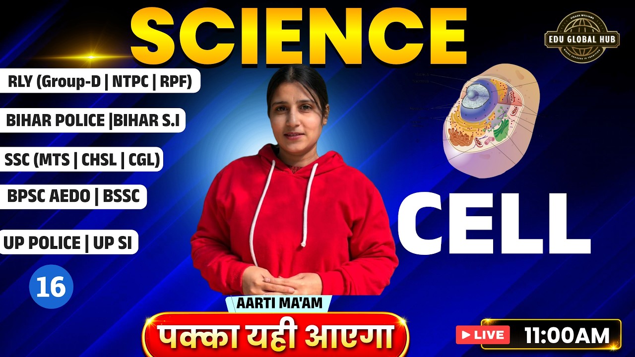 Cell Science Live Class -16 | Cell Structure & Functions | #BiologyClass #OnlineBiology #CellChapter