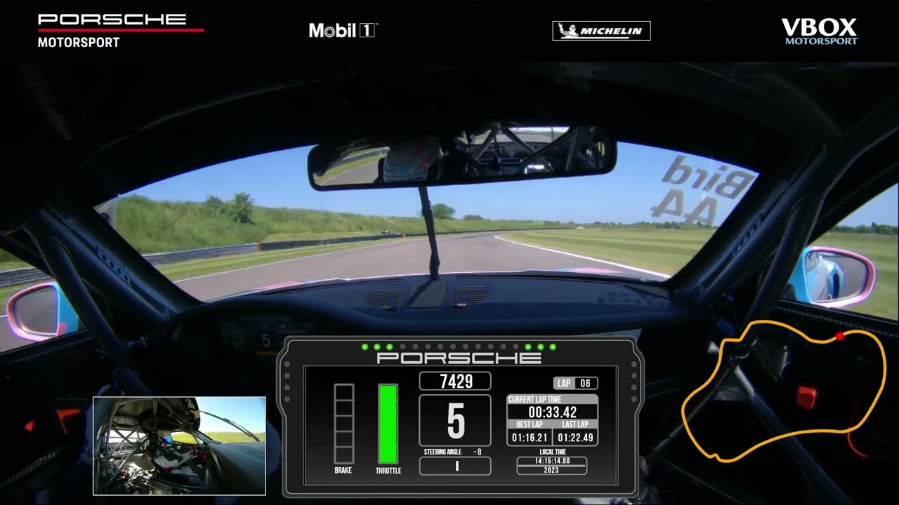 Thruxton Lap in Porsche Carrera Cup 992 - 2023