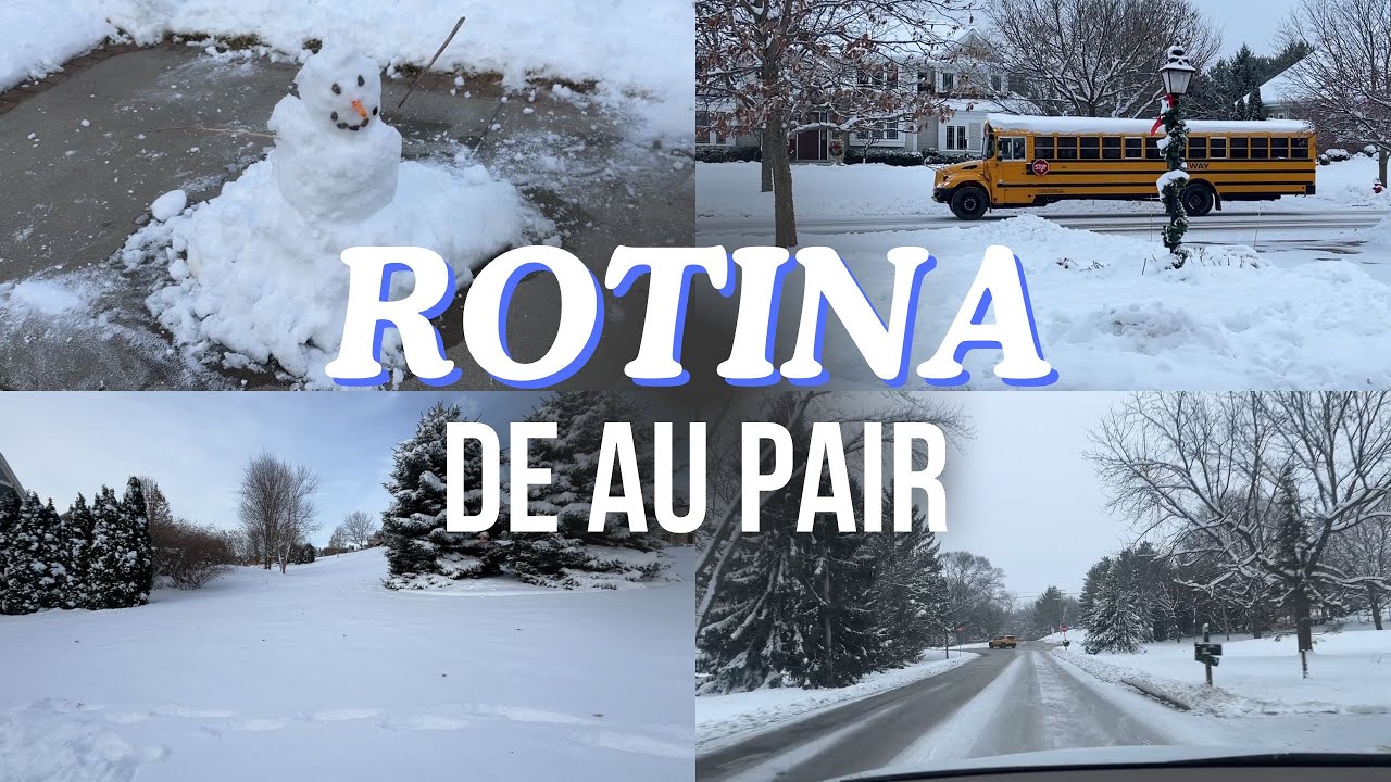 Meu dia a dia sendo AU PAIR nos EUA! COMEÇOU A NEVAR!!!! | Cinema + comprinhas