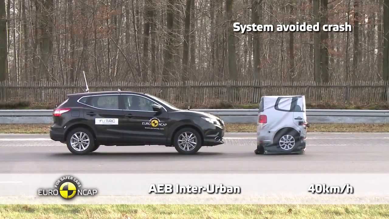 Nissan Qashqai 2014 CRASH TEST Euro NCAP | AEB Test ★★★★★