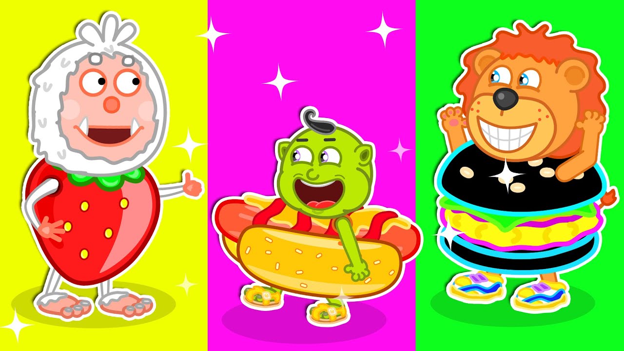 Dress Up Traffic Costumes #2 and Pretend Play Traffic Safety | Lion Family | Cartoon for Kids