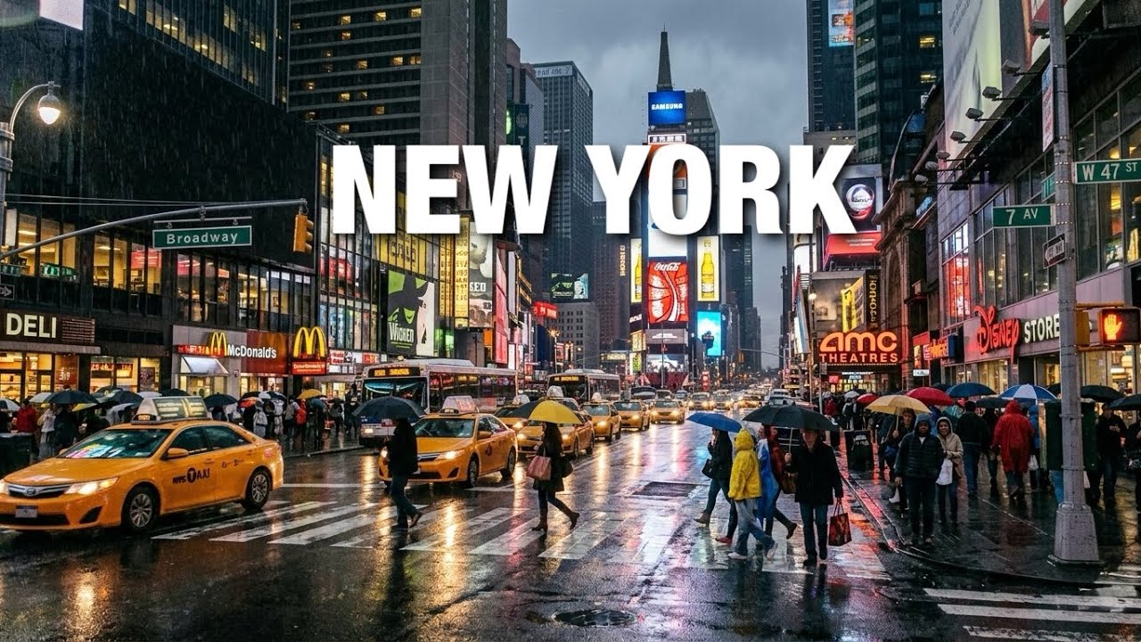 New York City LIVE Rainy Manhattan on Tuesday (March 3, 2026)