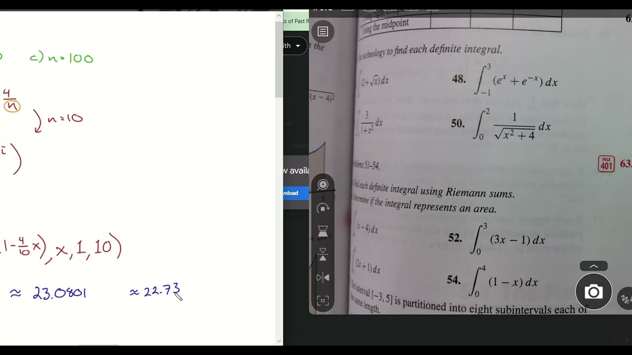 2nd Hour Calculus (2/23/26) Lesson 5.2.2 - Properties of Integrals