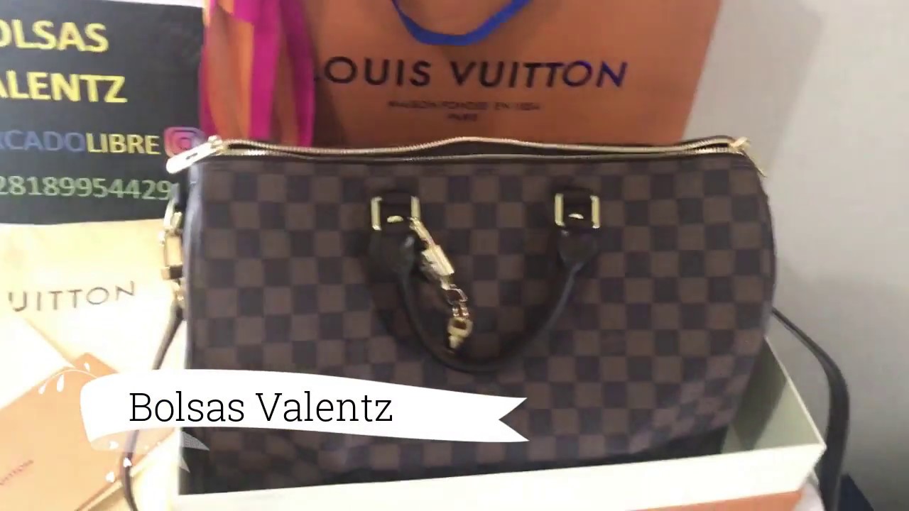 Louis Vuitton SPEEDY 35 Bandouliere damier ebene details UNBOXING