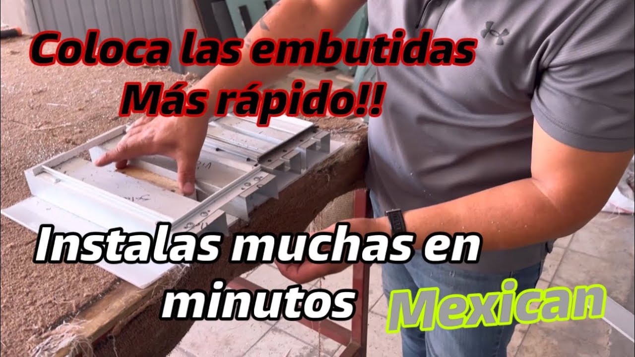 Instalación de jaladera embutida 2” forma rápida para la obra