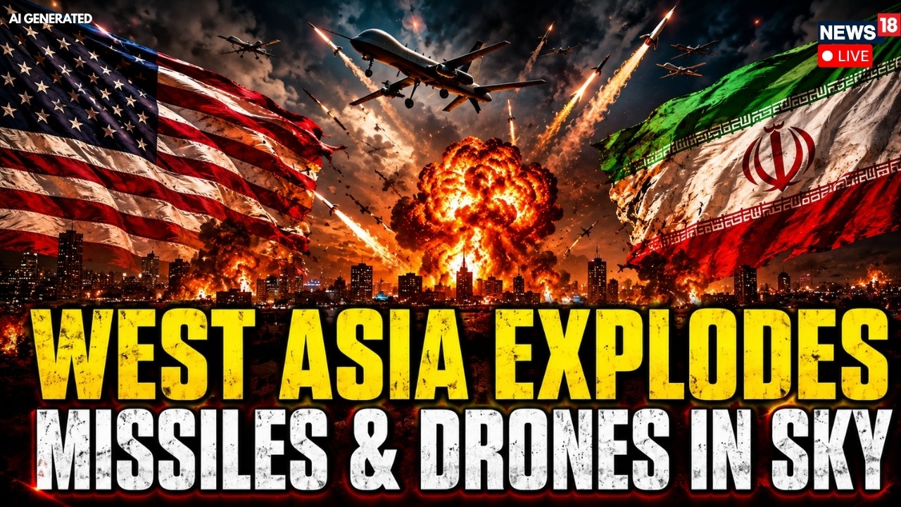 US-Iran War LIVE | West Asia Explodes: Missiles, Drones Fill The Sky As US-Iran Conflict Intensifies