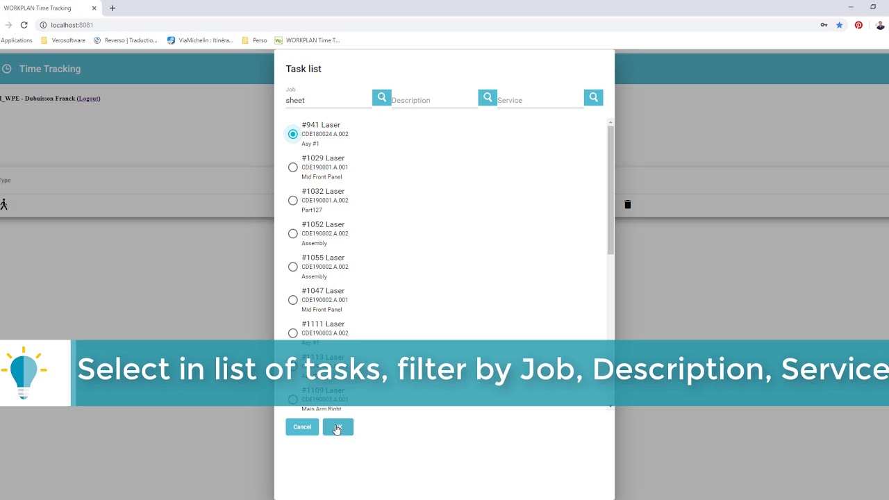 Web Time Tracking | WORKPLAN 2020.0