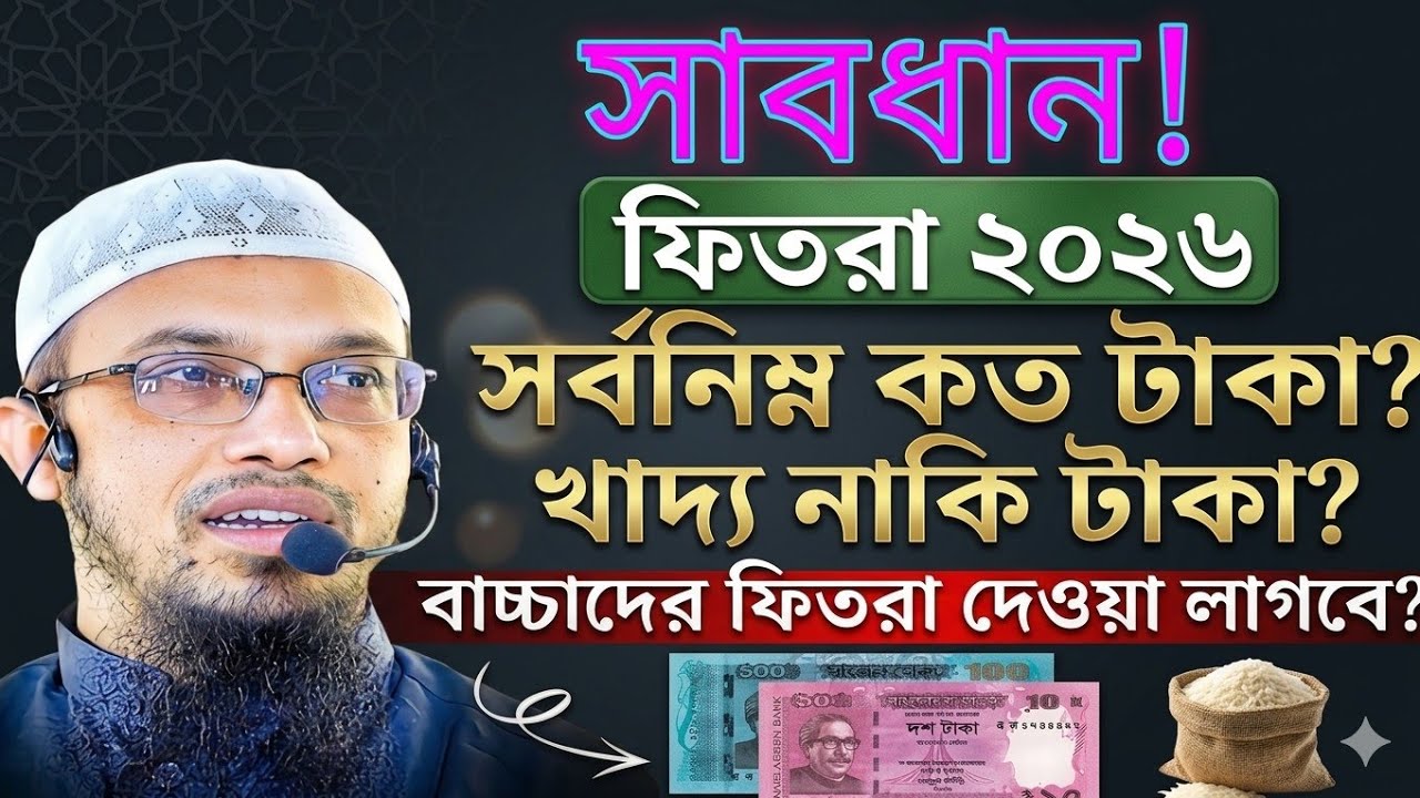 সাবধান! ফিতরা দিচ্ছেন তো মরছেন। এখনই সমাধান করুন।  আহমাদুল্লাহ ২০২৬Ahmadullah waz 2026