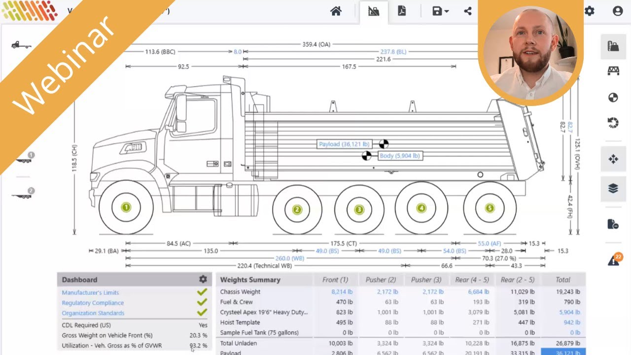 Truck Weight Analysis: Adding Lift Axles to Optimize Bridge Law Compliance