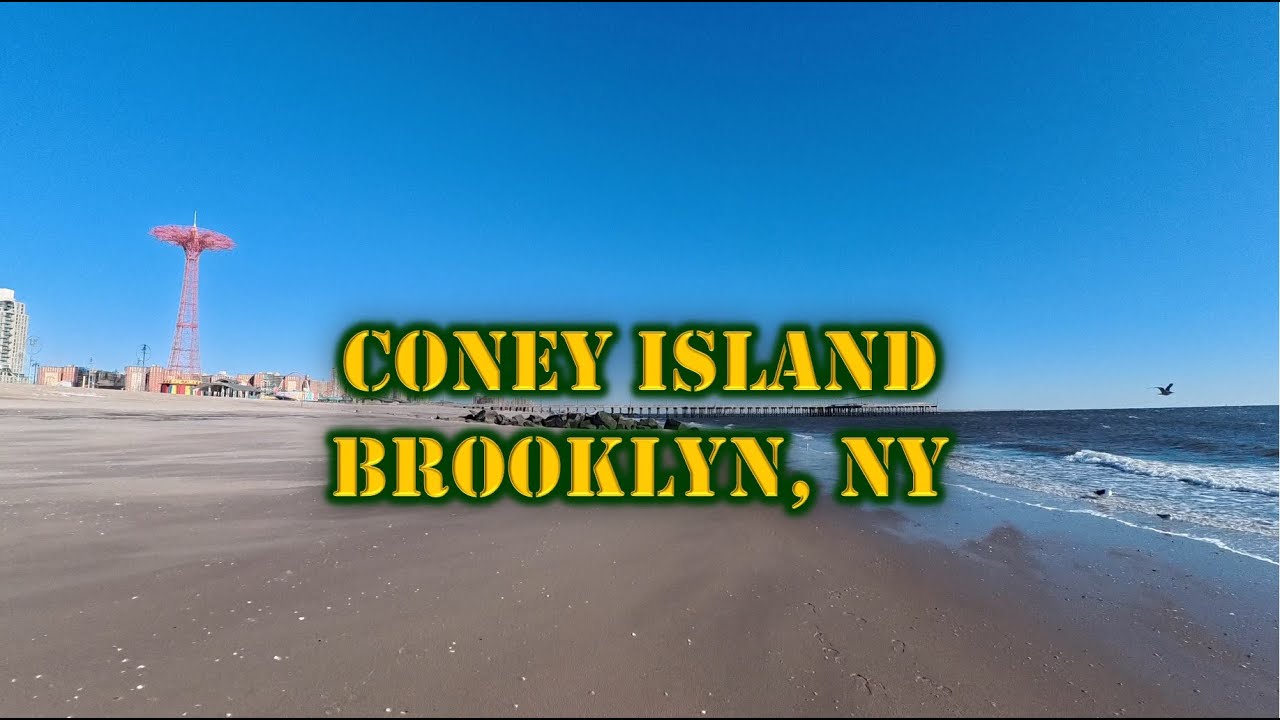 Coney Island Beach 4K - 40 Min Virtual Run in Brooklyn NY