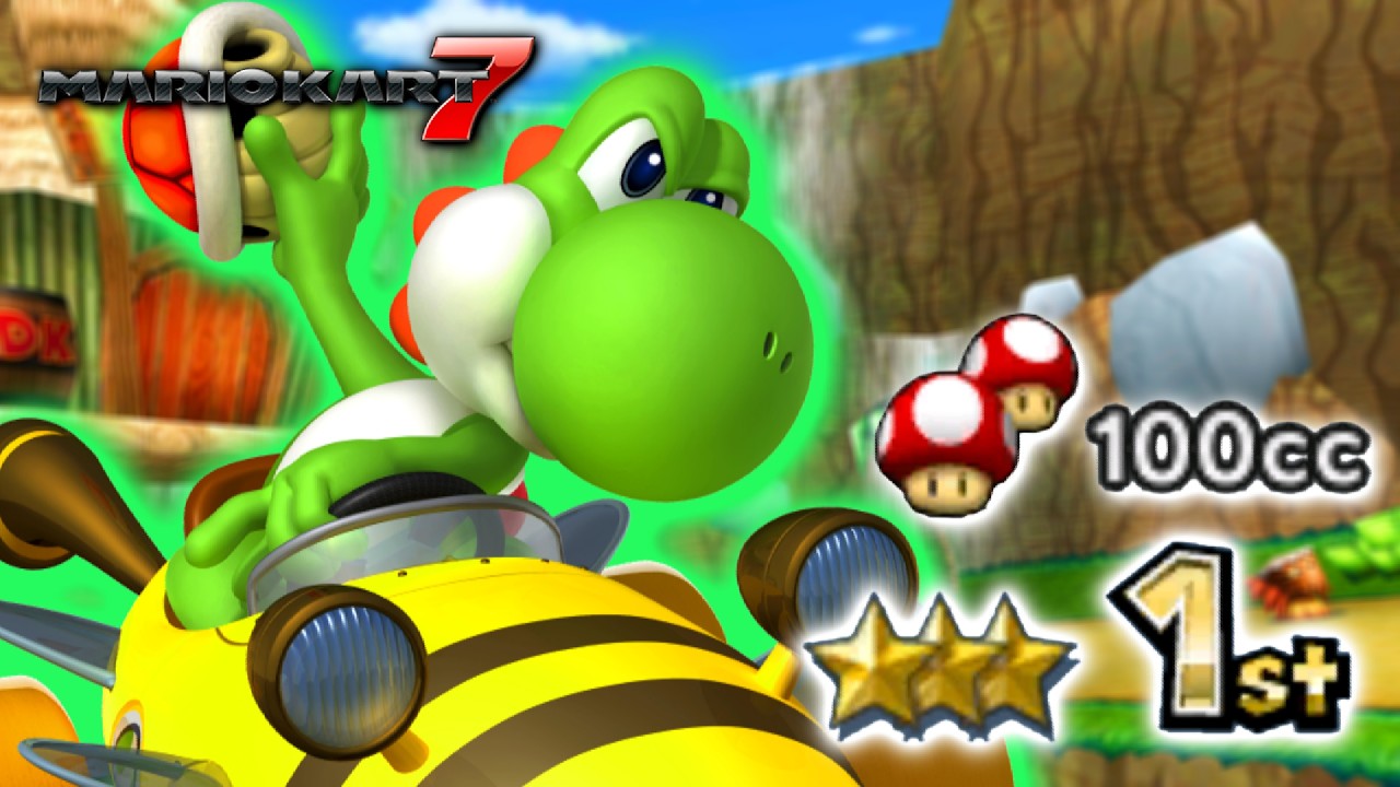 Mario Kart 7 - 100cc All Cups (3-Star Rank) [4K]