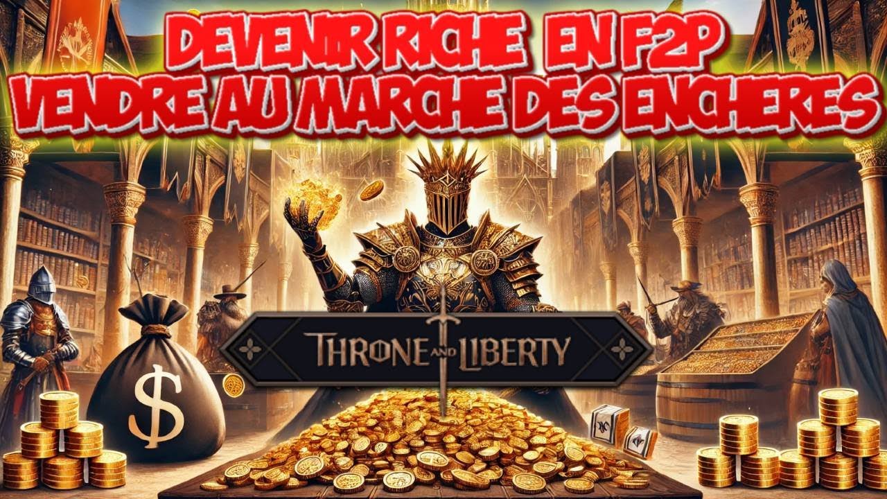 Comment VENDRE un ITEM INVENDABLE au MARCHÉ DES ENCHÈRES & DEVENIR RICHE EN F2P | Throne and Liberty