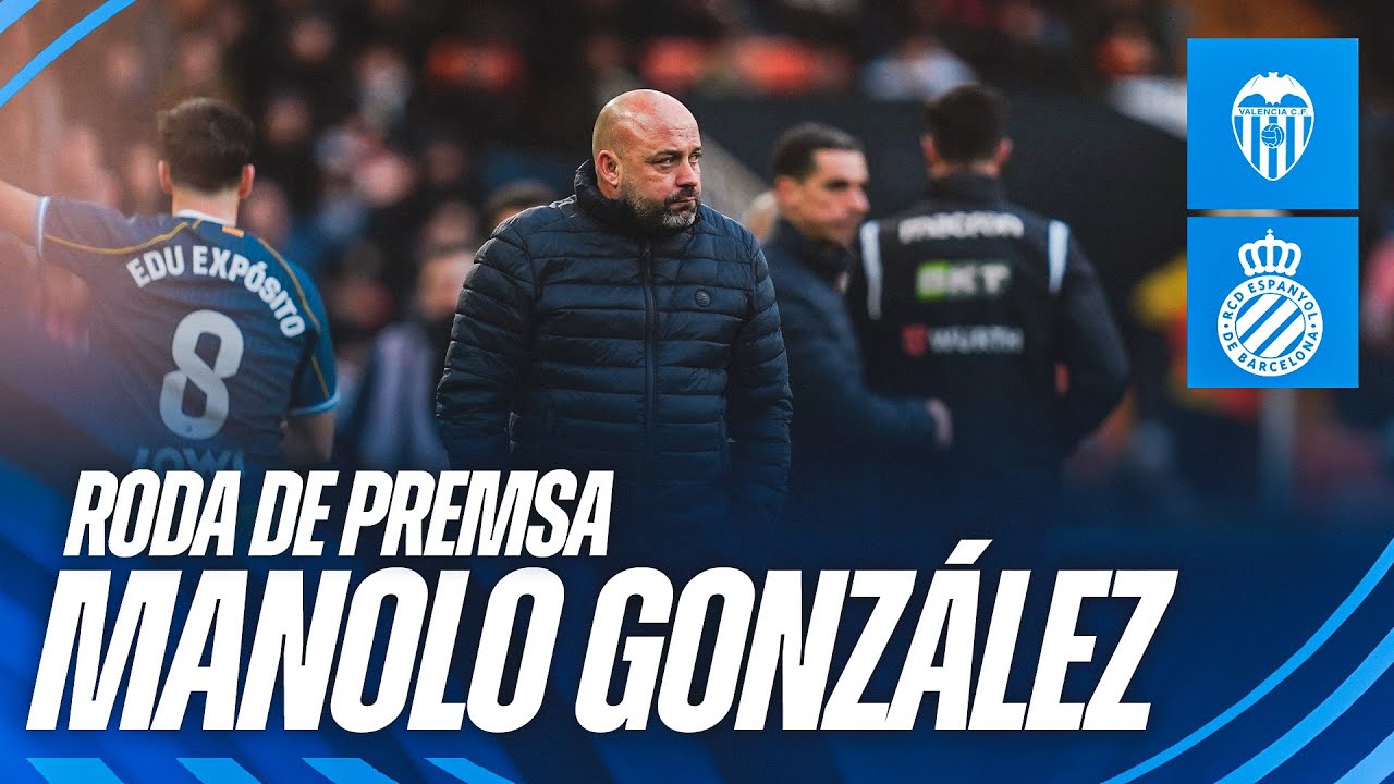 🎥 Roda de premsa postpartit de Manolo González | #ValenciaEspanyol