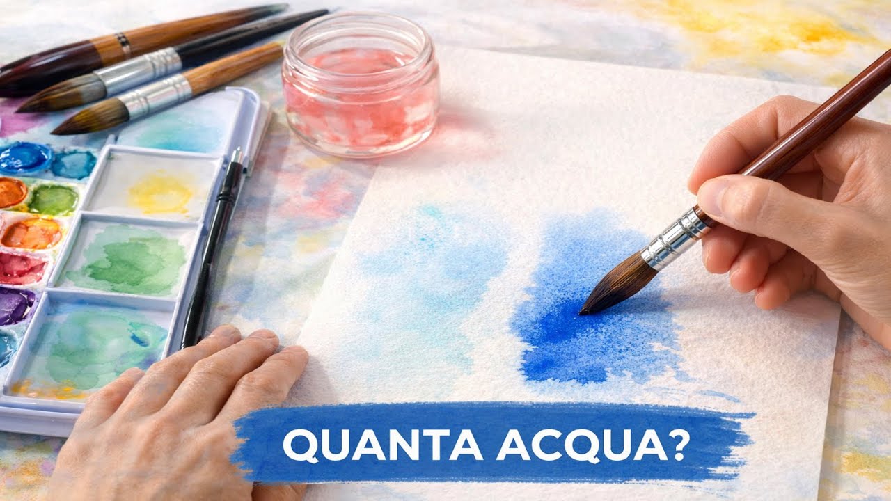 acquerello , quanta acqua mettere?