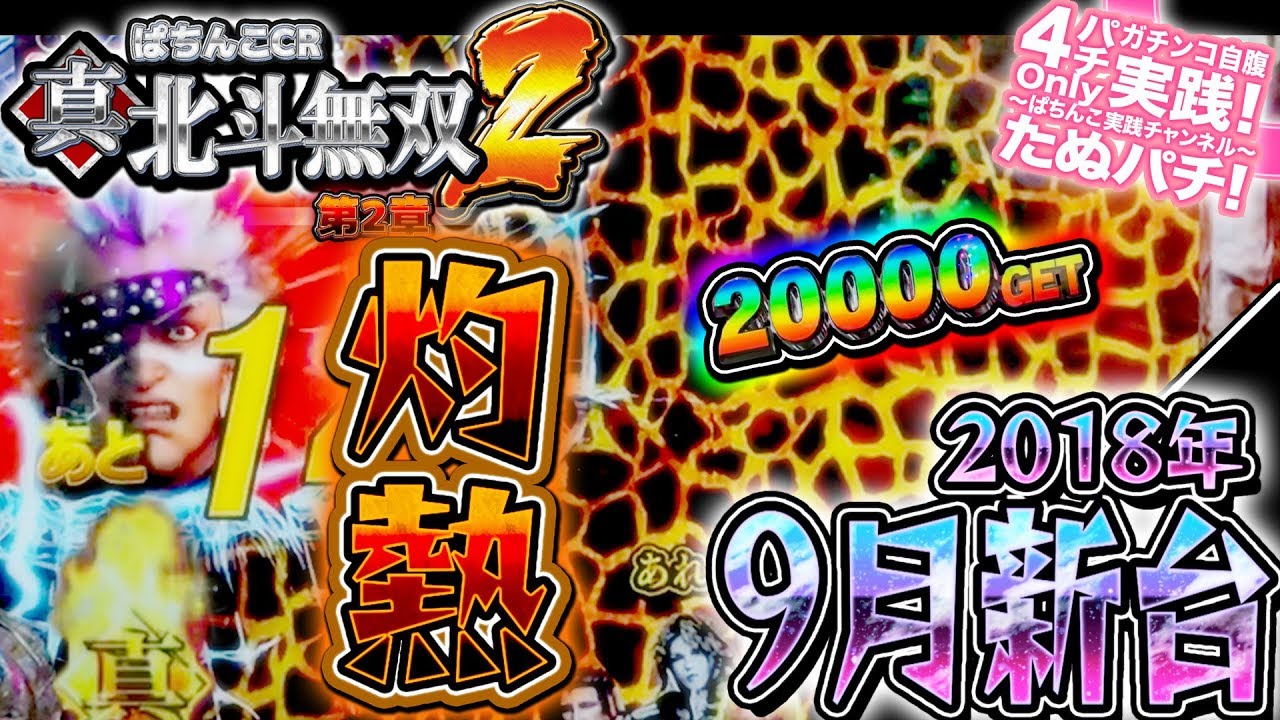 CR真・北斗無双 第2章　これは・・・打てる！？パチンコ新台実践『初打ち！』2018年9月新台＜Sammy＞【たぬパチ！】