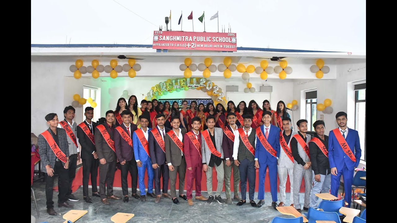 Farewell Party of Class 12th in 2022 || Sanghmitra Public School, Siwan || Sps Socity Education ||