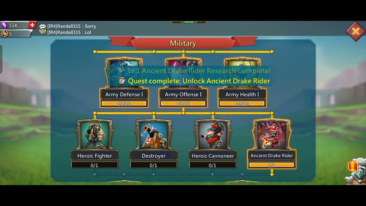Finally t4 unlocked as f2p Lords mobile 