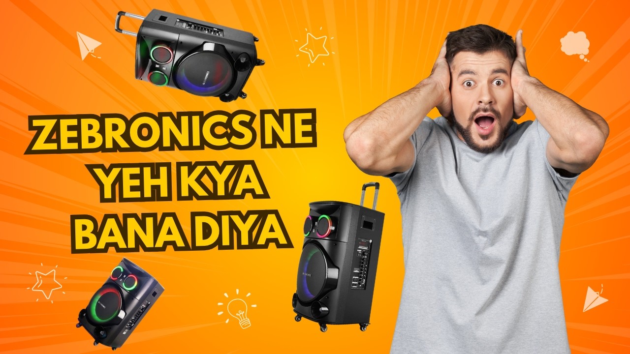 Best karaoke trolley speaker in india | Zebronics Ginox Plus | UHF MIC