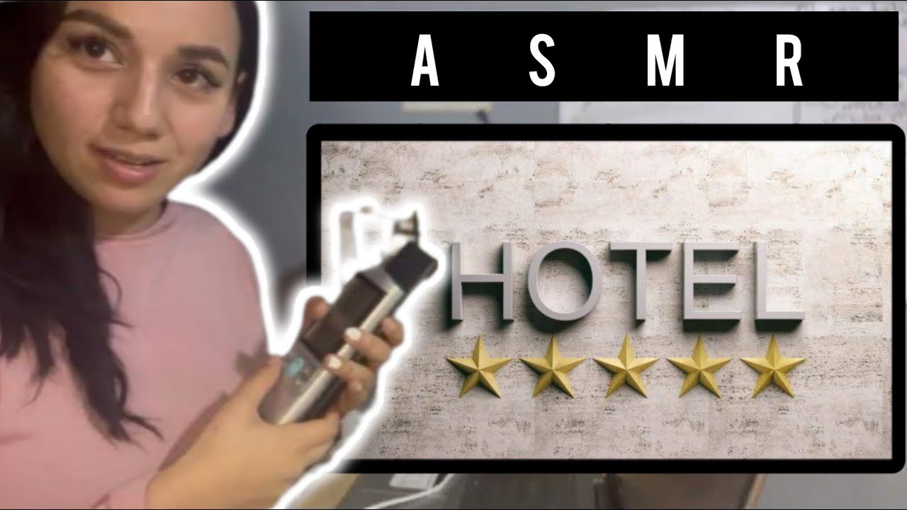 ASMR RECEPCIONISTA DE HOTEL TE ATIENDE