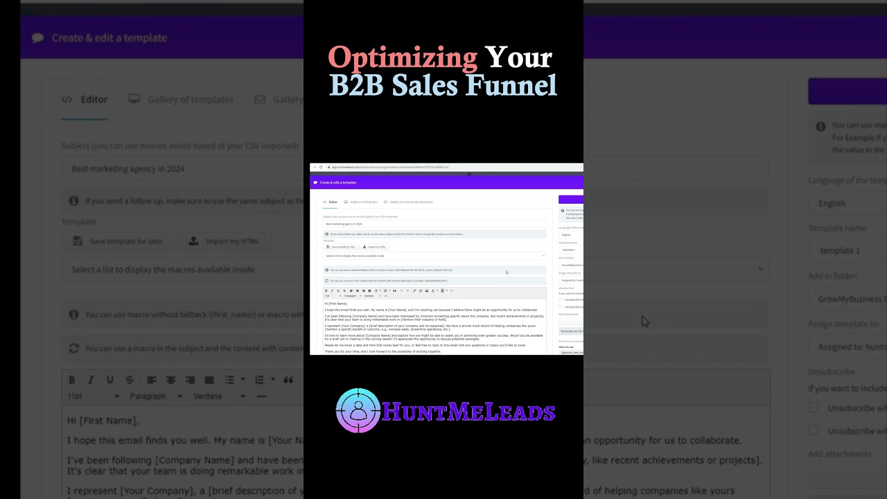 Optimizing Your B2B Sales Funnel #funnelhacks #b2bleads #leadgeneration