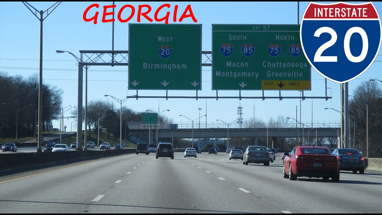 Interstate 20 - Georgia westbound [FULL LENGTH VIDEO]