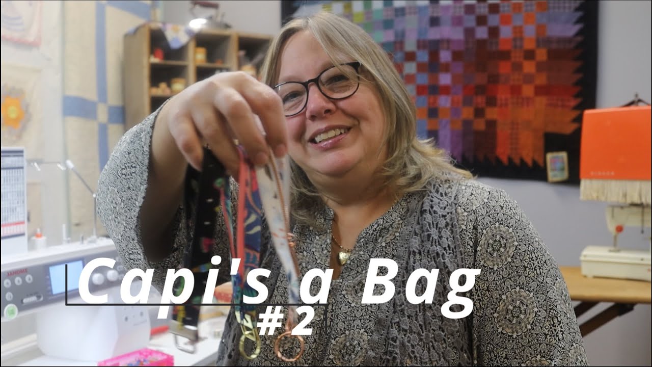 Capi's Bag Making Series #2  How to sew Fobio by Lazy Girl Designs Key Fob, Install a zipper, D-Ring