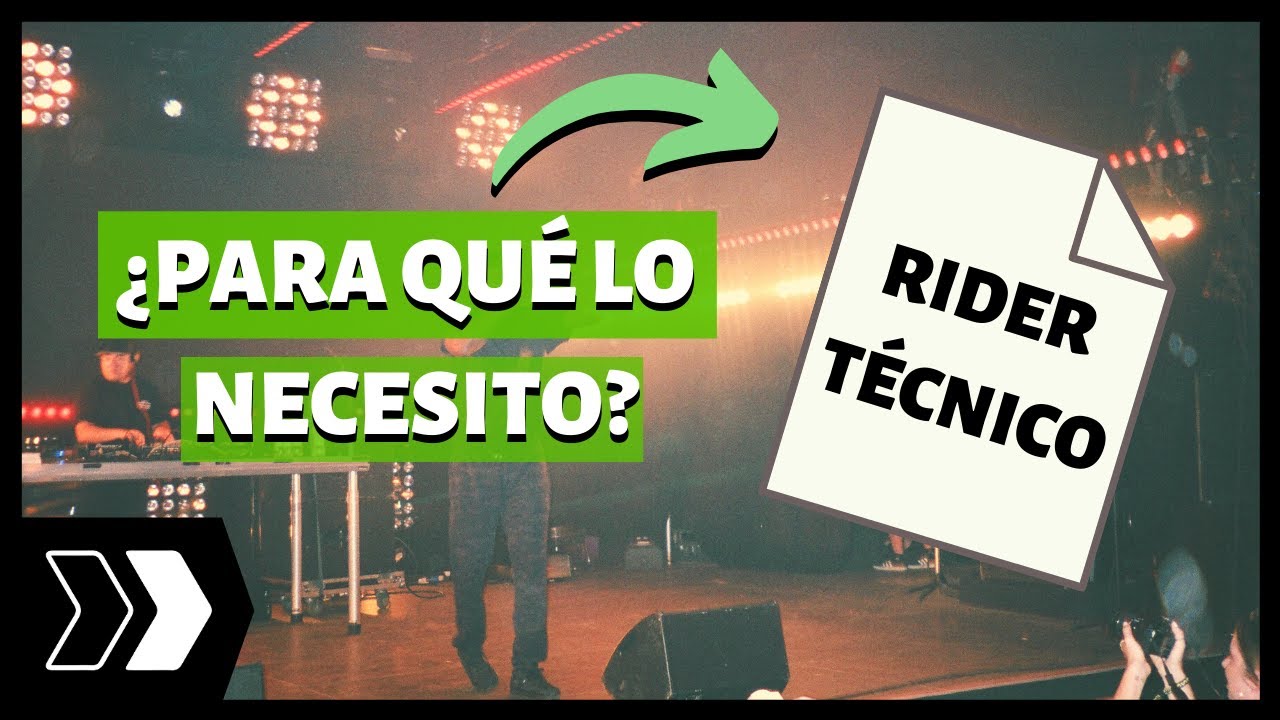 ¿Para que necesito un Rider de banda?  |  ¿Cómo funciona un Rider Técnico?
