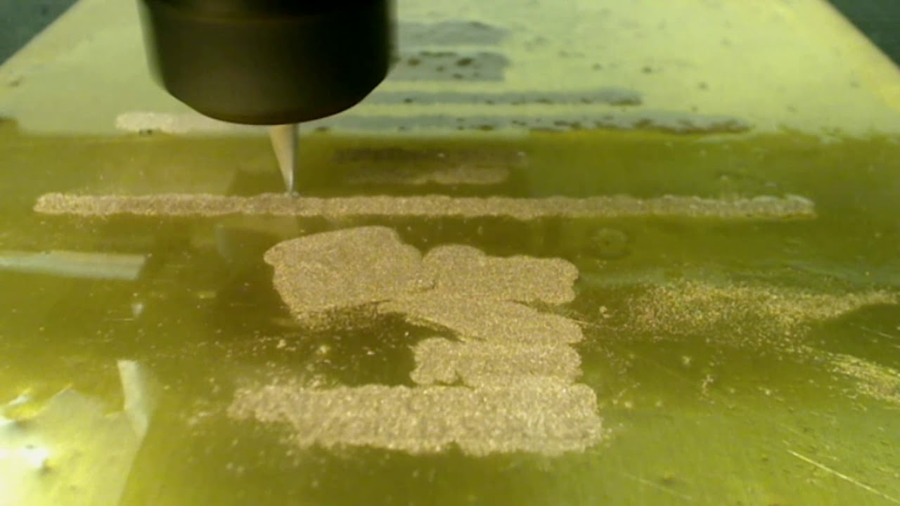 Incisione su ottone 2mm con bulino 0,1mm,Stressing test CNC