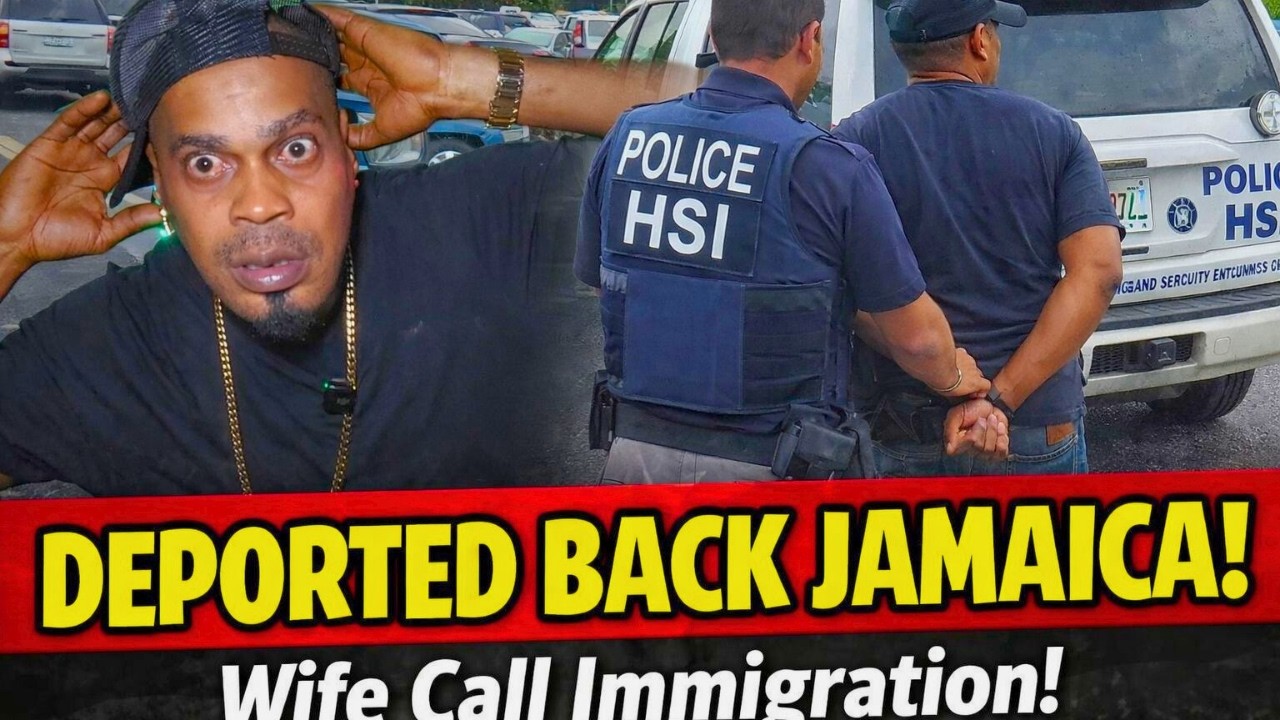 MY FREN GOT DEPORTED BACK TO JAMAICA HIS WIFE CALLED IMMIGRATION ON HIM #immigration