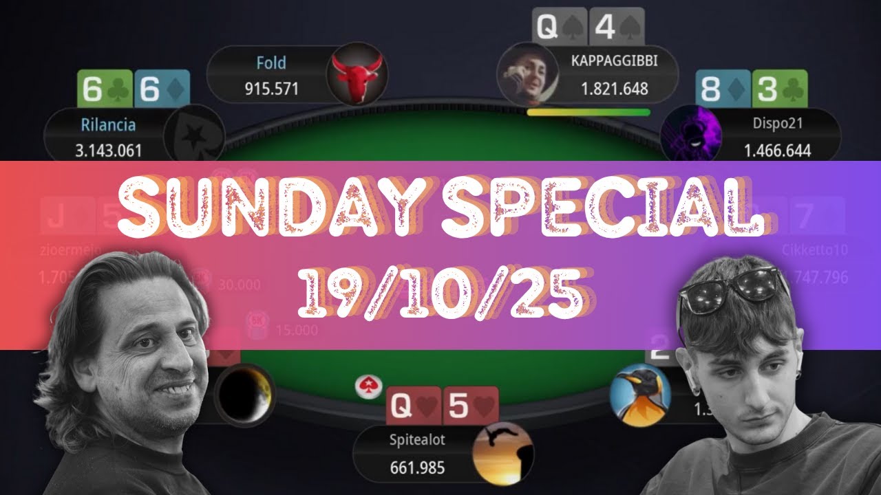 🇮🇹 &euro;100 Sunday Special 19/10/25 Dispo21 | nikgrieco80 | zioermejo - Final Table Replay