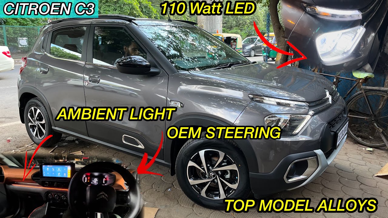 2022 Citroen C3 review - MODIFICATION - Tata Punch SE BHI ACHI ? | C3 MODIFIED | CITROEN ACCESSORIES