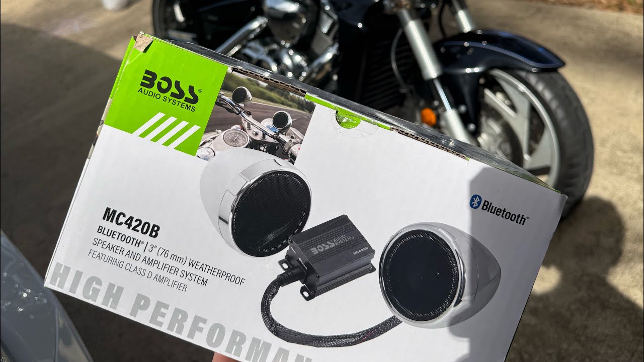 How to install Boss MC420B speakers to Suzuki Boulevard M109R