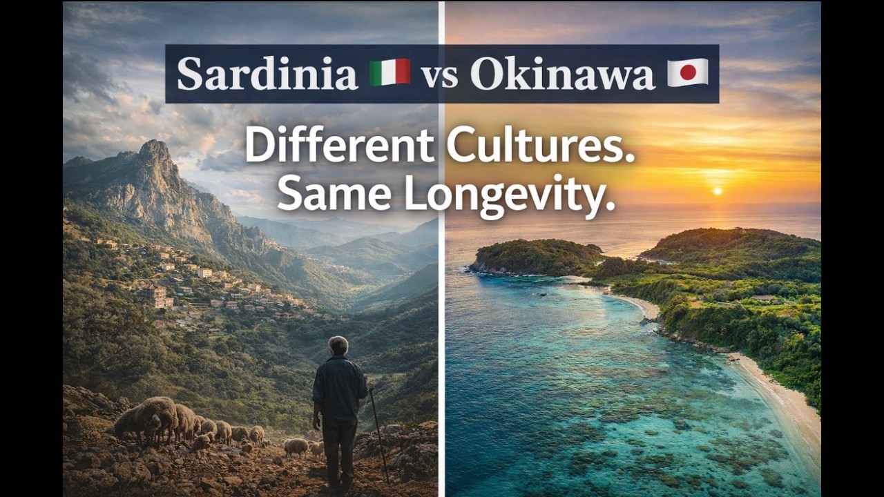 Video 237:- Sardinia vs Okinawa - Different Cultures. Same Longevity
