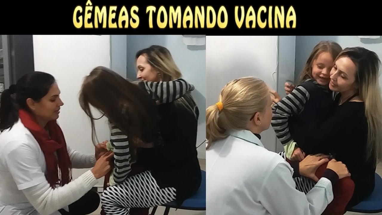 TOMANDO VACINA - ELAS SÃO MUITO CORAJOSAS NÉ?