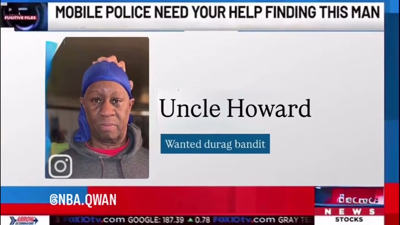 @chochoxqwan7129  uncle Howard is wanted for stealing durags 