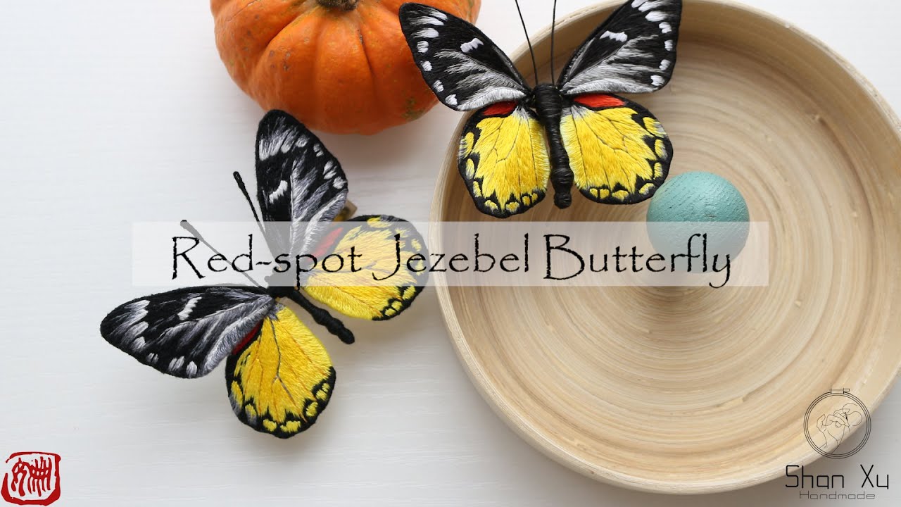 The making of Red spot Jezebel Butterfly