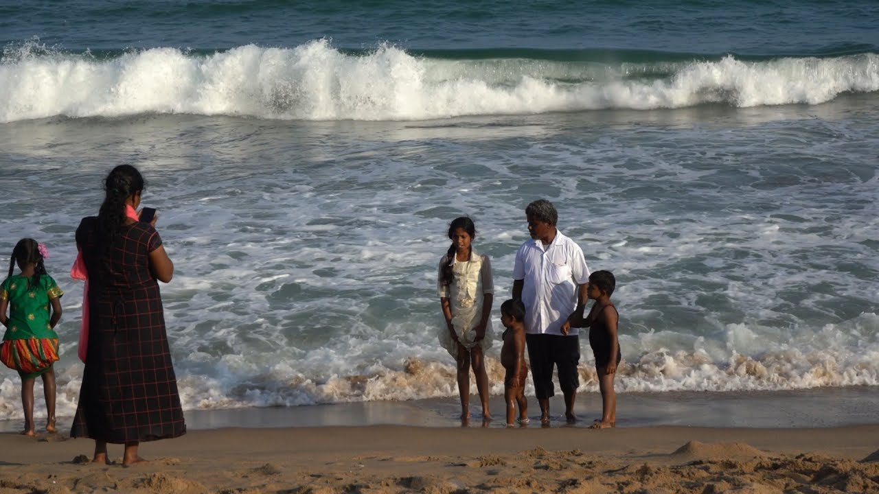 Pondicherry Beach, India in 4K Ultra HD