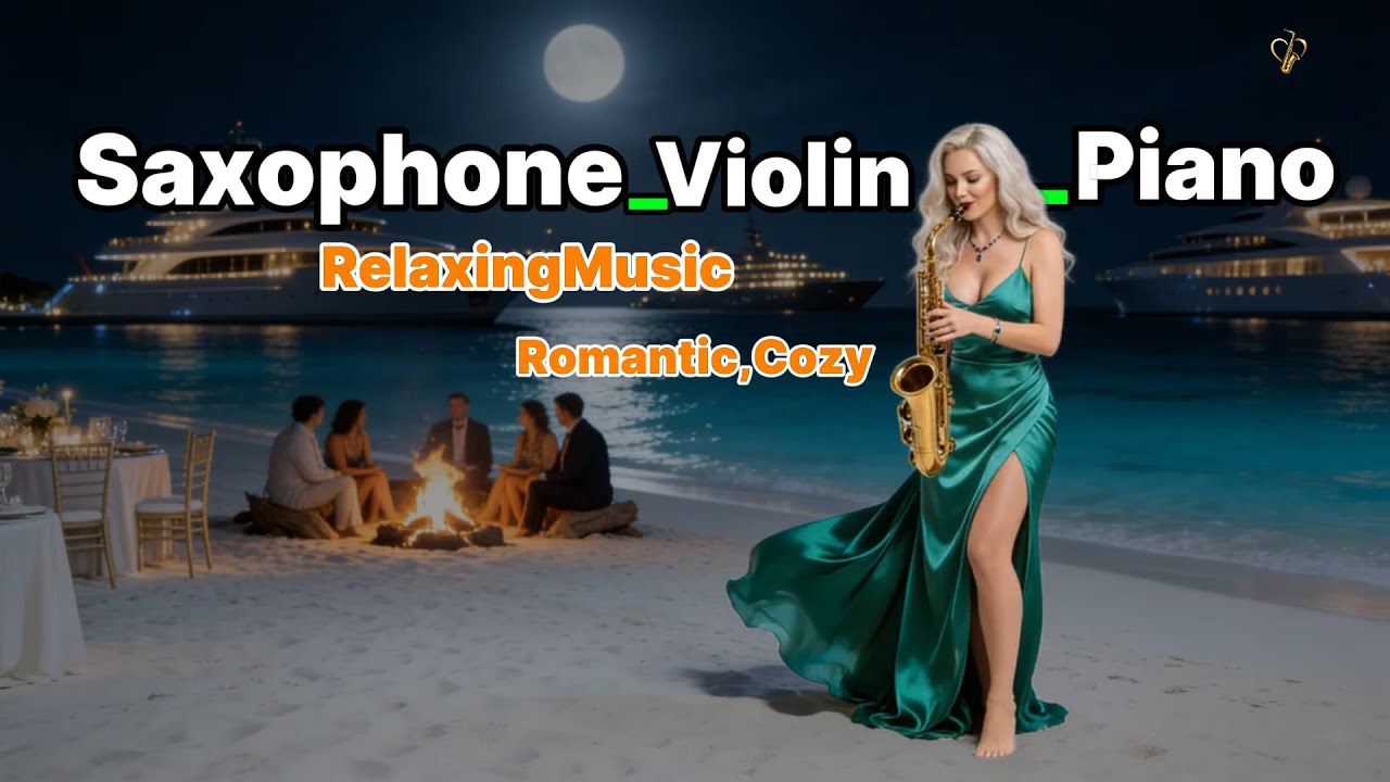 Maldives Paradise 🇲🇻 Relaxing music with saxophone, piano, and violin | you'll feel so much happier.