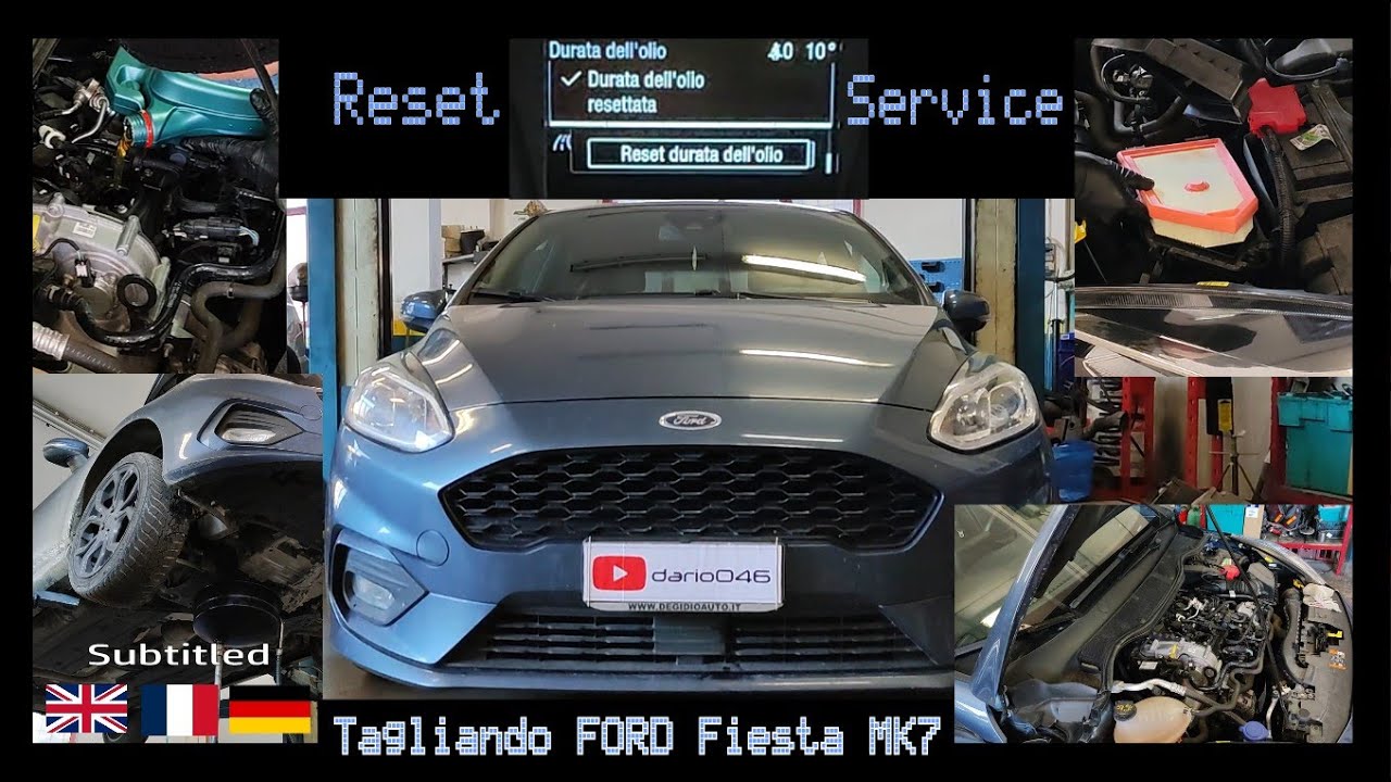 Tagliando completo FORD Fiesta mk7 ST-Line 1.0 Ecoboost 95 cv 2020 - reset service