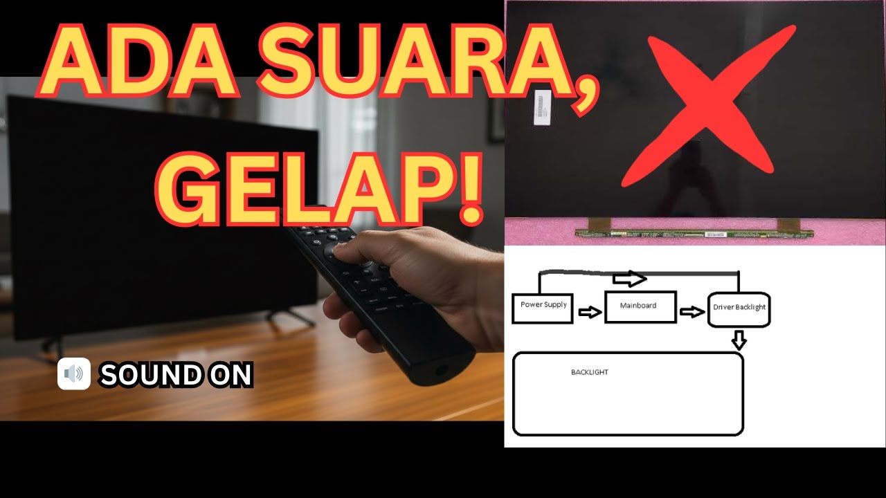 TV LED Ada Suara Tapi Layar Gelap Ini Sistem TV LED yang Paling Sering Bermasalah