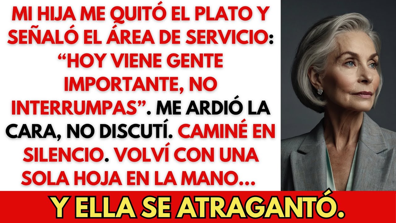 Mi hija me mandó al área de servicio para no “interrumpir”… volví con una hoja y se atragantó.
