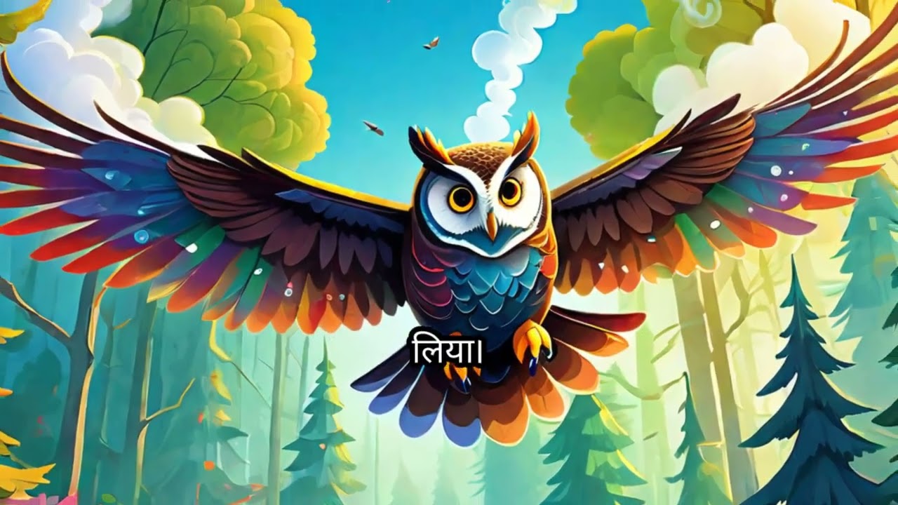 जंगल में एकता: उल्लू की बहादुरी की कहानी