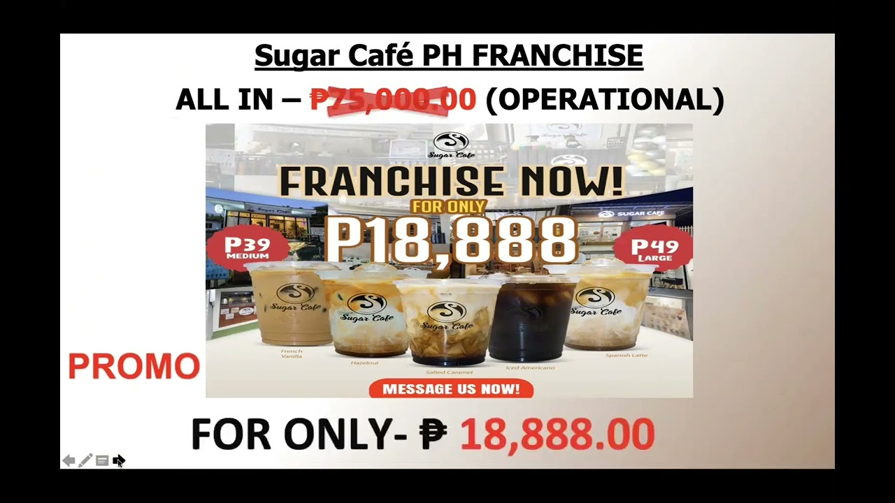 Affordable coffee , milktea , fruit tea , yogurt, frappe franchise in the Philippines