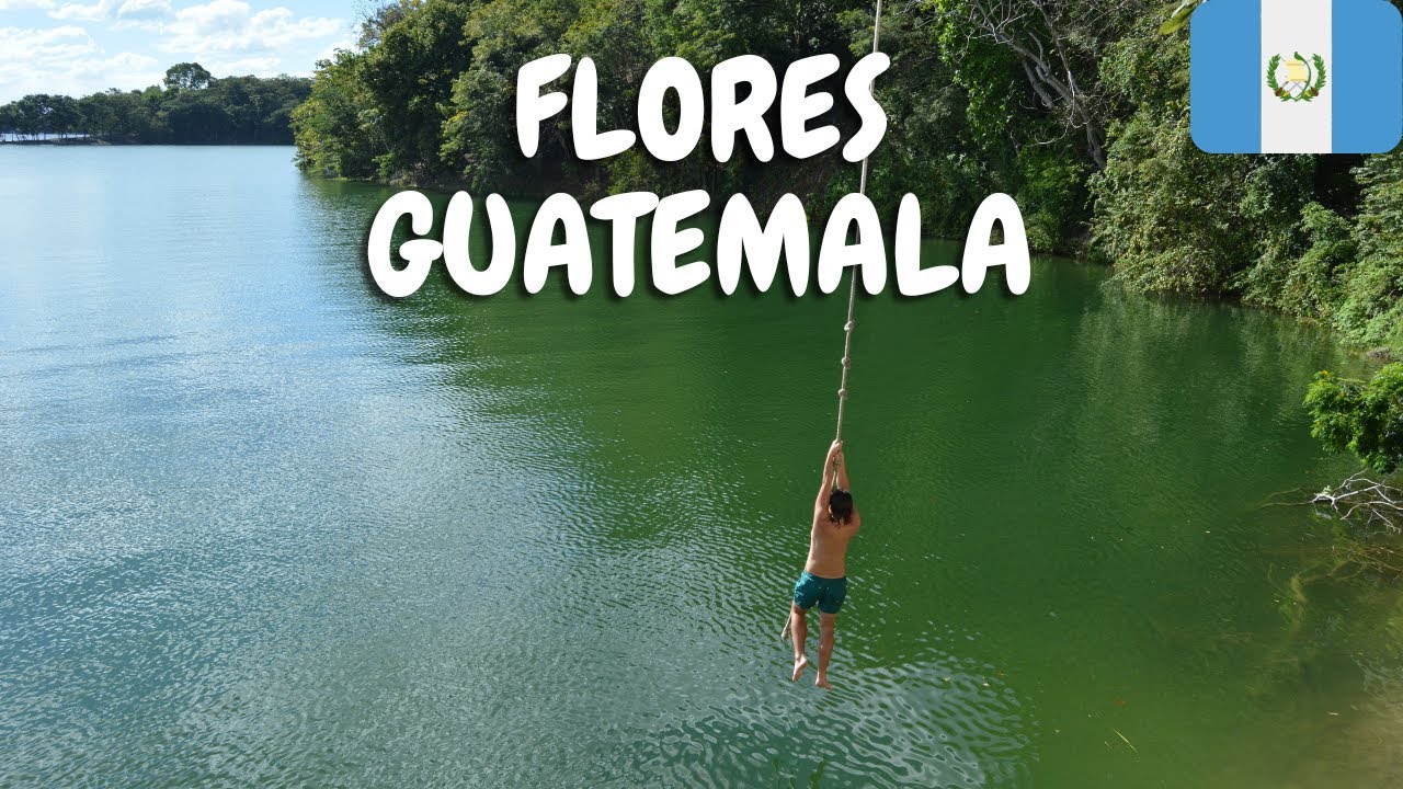 ROPE SWINGING & KAYAKING IN GUATEMALA 🇬🇹 (Flores, Guatemala)