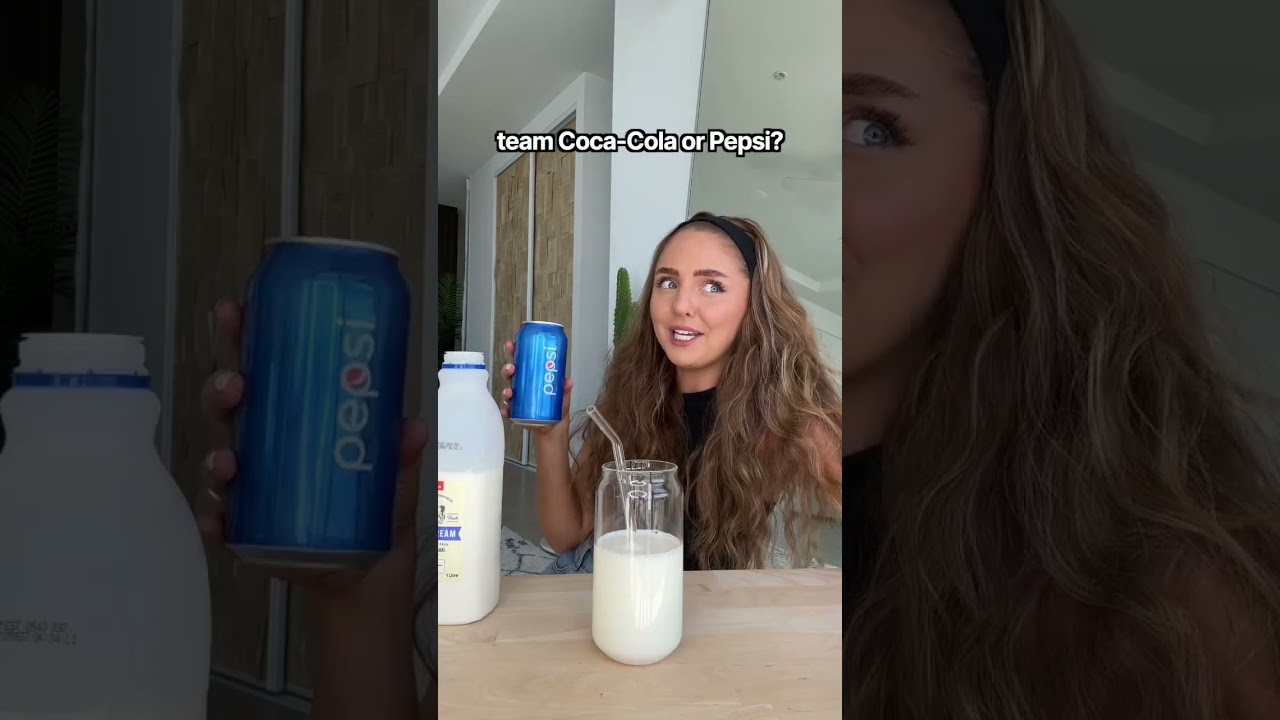 trying the Pepsi + MILK drink 🤢 *pilk*