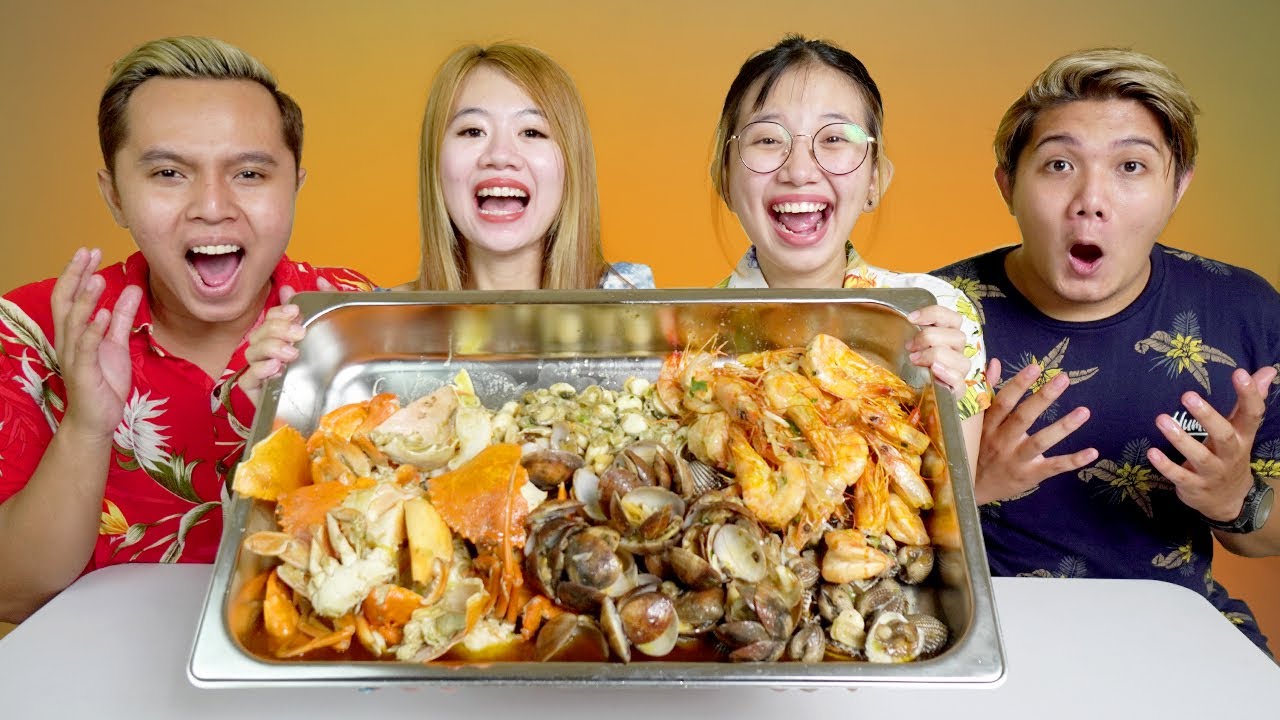 GILA!! MUKBANG SEAFOOD KEPITING, KERANG DARA, UDANG 7KG!!